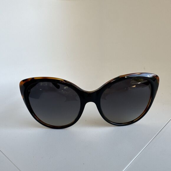 Coach Black Tortoise Polarized Sunglasses With Hard shell Case - Picture 3 of 8